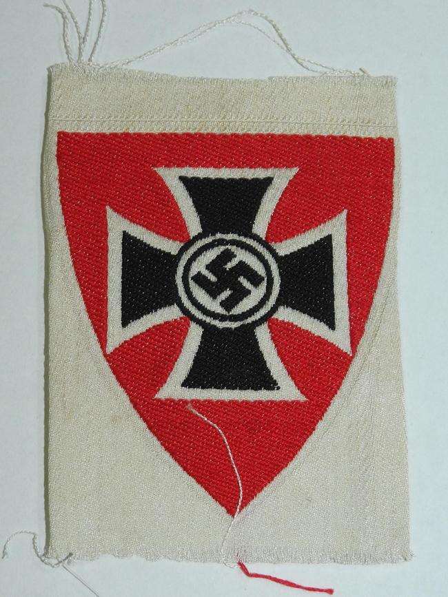 Nazi officers shoulder patch. Supplied: Danielle Elizabeth Antique &amp; Estate Auctioneers