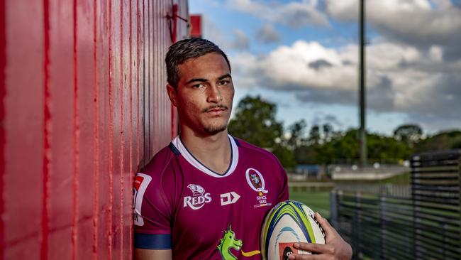 Brisbane State High School’s Jordan Petaia. Picture: QRU