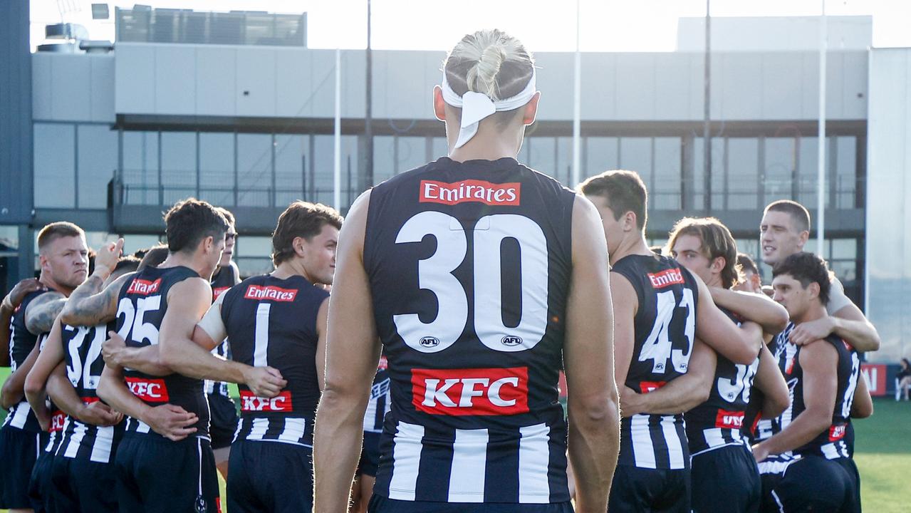 Moore’s side open their season against GWS on Saturday. (Photo by Michael Willson/AFL Photos via Getty Images)