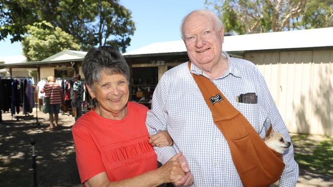 Christine and John Wheal with Missy. Picture: Alan Barber