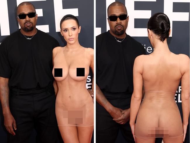 Bianca Censori at the 2025 Grammys.