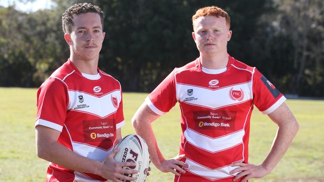 Palm Beach Currumbin State High School - Tom Weaver and Oskar Bryant. Picture Glenn Hampson