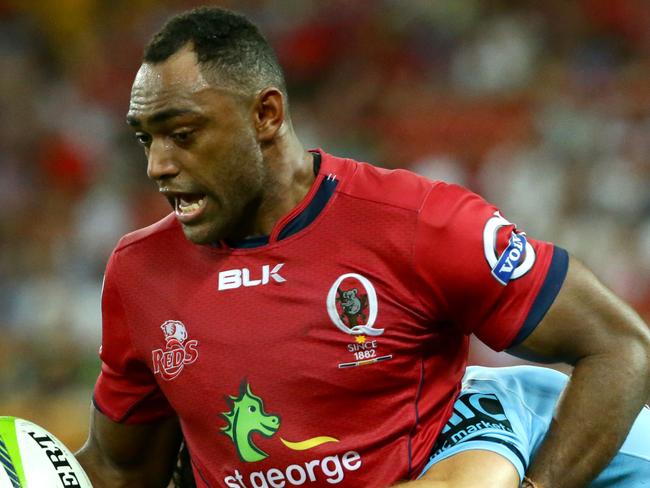 Chris Kuridrani of the Reds during the Super Rugby match between the Queensland Reds and the NSW Waratahs. Pic Darren England.