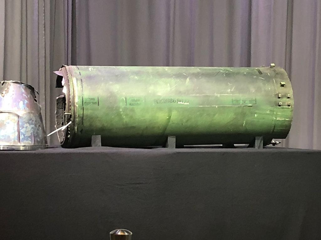 The Russian military missile that downed MH17 was revealed at The Hague last May.