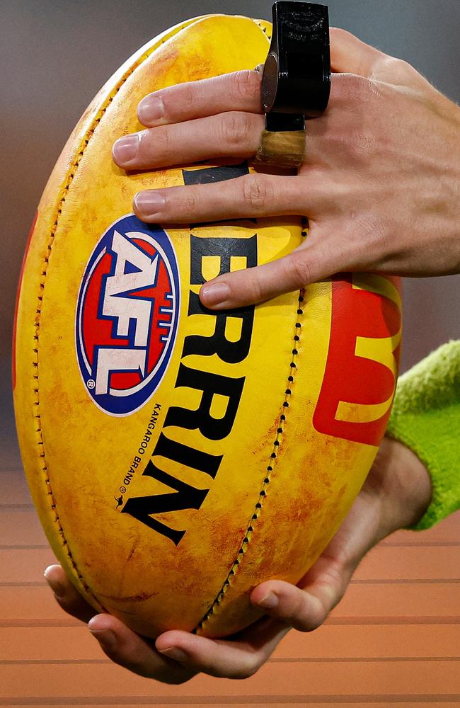 The AFL is very pleased with their progress in ball-tracking technology. Picture: Getty Images