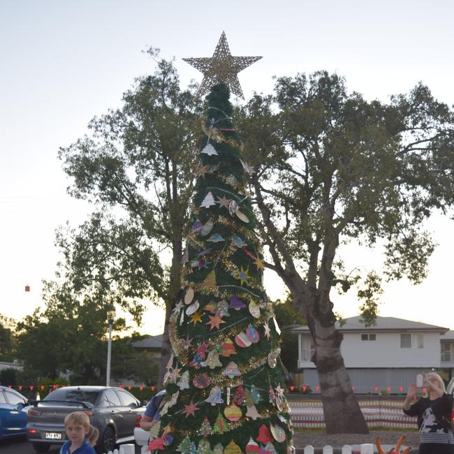 TREE: Many gathered to see the unveiling of the Christmas tree at Gallery 107 @ Dalby.