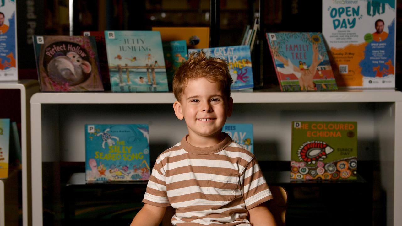 Darcy Noonan, 3, can't wait to meet Play School legend Jay Laga’aia and childrens’ author Billie-Jean Taylor at Townsville Citylibraries’ First 5 Forever Open Day on Tuesday. Picture: Evan Morgan