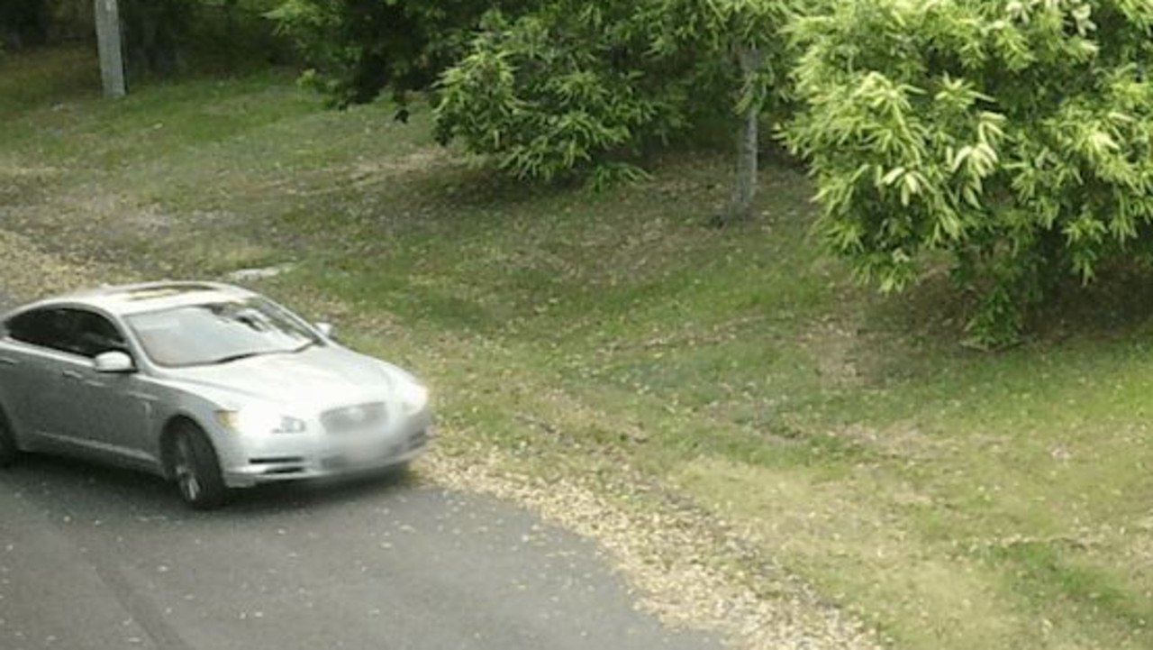 Police investigating the alleged murder released images of a silver Jaguar. Picture: QPS