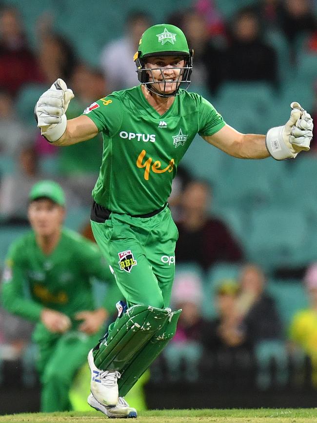 Seb Gotch celebrates. (AAP Image/Dean Lewins)