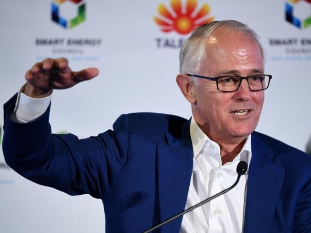 Former prime minister Malcolm Turnbull delivers an address at the NSW Smart Energy Summit in Sydney, Tuesday, December 4, 2018. (AAP Image/Dan Himbrechts) NO ARCHIVING