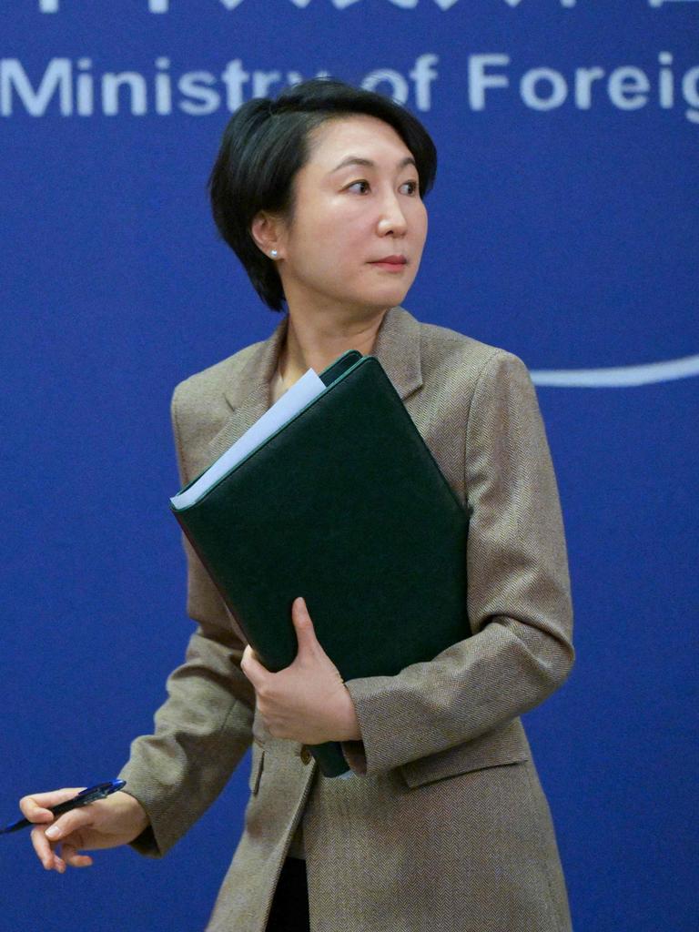 China's Foreign Ministry spokeswoman Mao Ning. (Photo by Pedro Pardo / AFP)