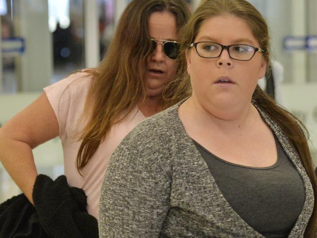 Her mother Lisa Evans and sister Khala are also back in Adelaide after visiting the Colombian jail. They too maintain her innocence. Picture: AAP Image/David Mariuz