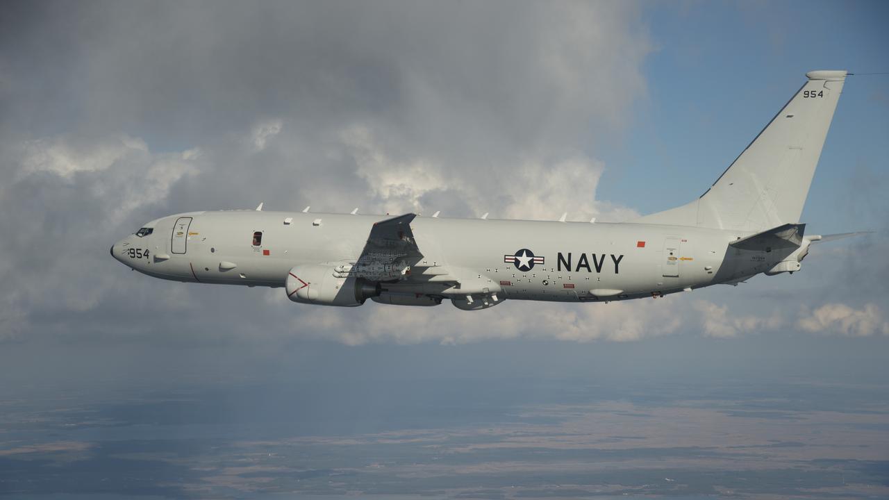 A US Navy P-8 Poseidon surveillance aircraft. Picture: US Navy