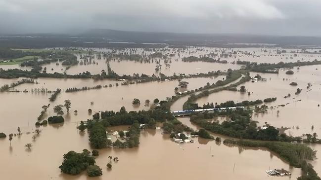Flooding around Taree. Picture: SES NSW