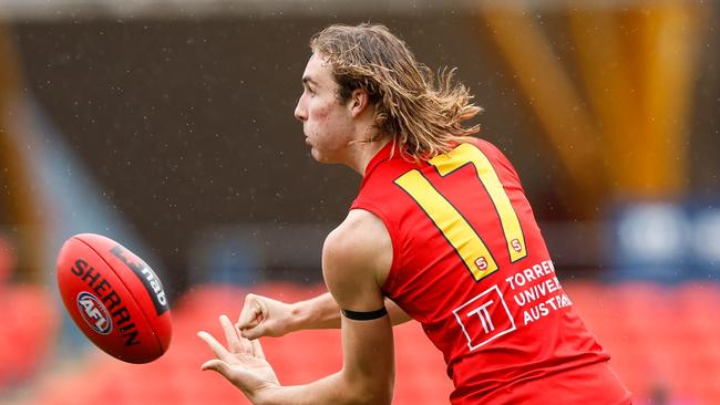 Dyson Sharp was awarded the Kevin Sheehan medal at the under-16 national championships. Picture: Russell Freeman/AFL Photos via Getty Images