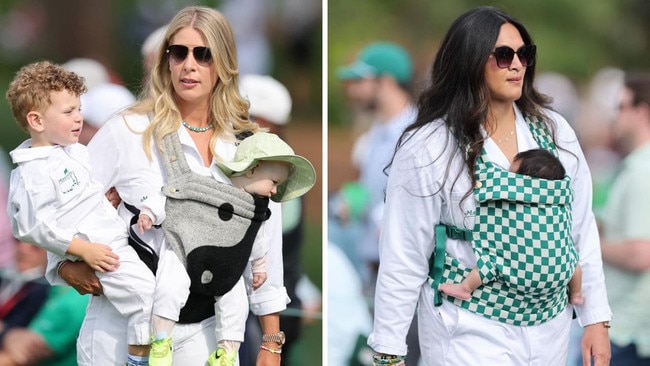 Kelley Cahill (L), a former collegiate athlete who played tennis, has been a steadfast support for Jon Rahm of Spain throughout his rise to the top of the golf world, including his victory at the U.S. Open and his dominance in the PGA Tour. Alayna Finau (R), a former college volleyball player, has been equally supportive of her US golfing husband Tony, whose remarkable comeback story made him a fan favourite on the PGA Tour. Picture: AFP