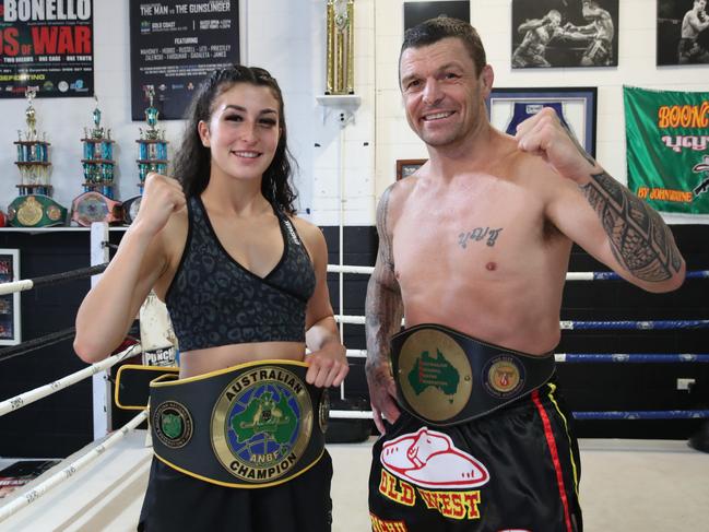 Jasmine Parr is the daughter of Australian kickboxer and boxer world champion John Wayne Parr. Picture: Glenn Hampson