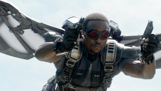 New team ... Falcon as we know him from Captain America: The Winter Soldier.