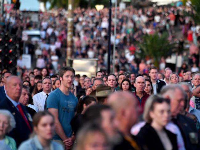 Anzac Day 2025. Dawn service Anzac Park Townsville. Picture: Evan Morgan