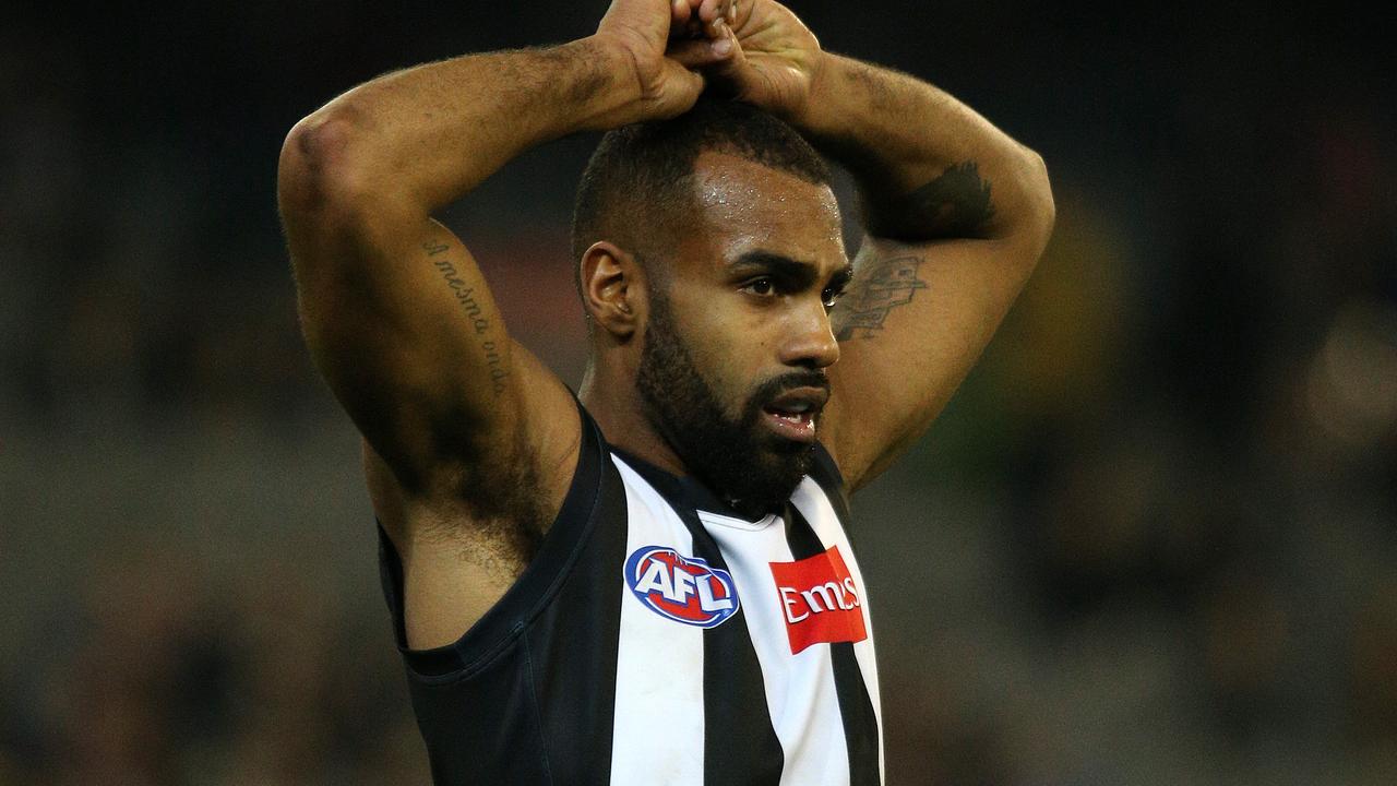 Former Collingwood star Heritier Lumumba had no choice but to endure.