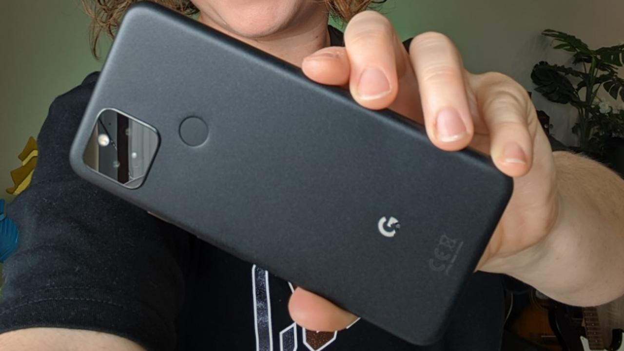 The Google Pixel 5’s battery means it’s small enough to fit in your pocket. Picture: Supplied.