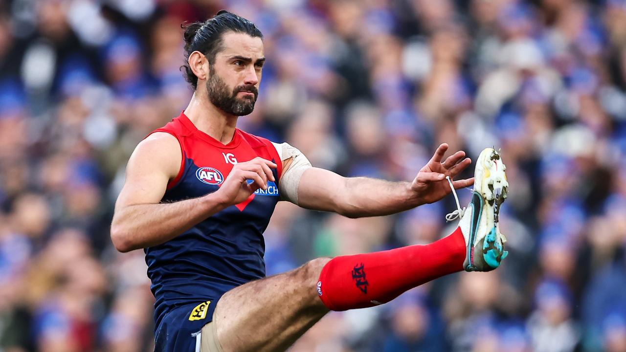 Brodie Grundy needs to kick more goals. Picture: Dylan Burns/AFL Photos via Getty Images