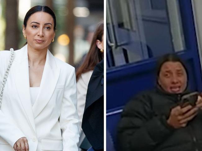 Journalist and presenter Antoinette Lattouf outside the Federal Court in Sydney; Sam Kerr in trouble with police in the UK.