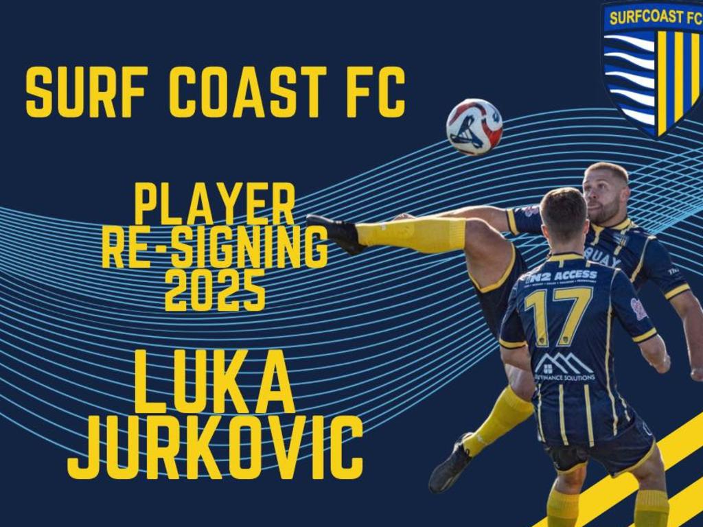 Surf Coast Football Club announced the re-signing of Jurkovic in February, but said he had not officially registered with the club. Picture: Facebook.