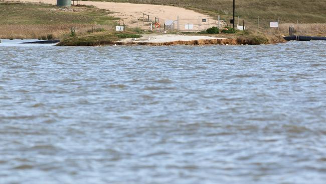 A warning has been issued over a blue-green algae outbreak at Goolwa Channel.