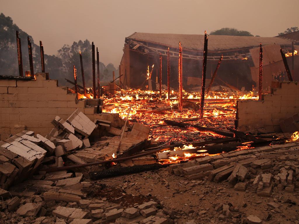 The aftermath ... thousands of homes, like this one near Tumbarumba, were lost in the Black Summer fires, along with 34 lives, as millions of hectares burned across Australia.