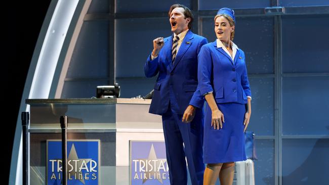 Samuel Dale Johnson and Ashlyn Tymms in Scottish Opera production of Flight, presented by State Opera South Australia. Picture: Andrew Beveridge