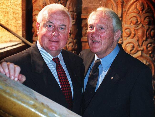 Two Labor heavyweights: Former Australian Prime Minister Gough Whitlam and Tom Uren.