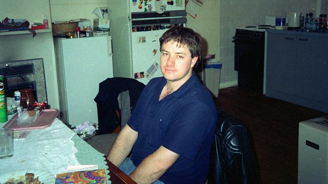 Snowtown bodies-in-the-barrels serial murderer John Justin Bunting in the kitchen of his home in Waterloo Corner Road, Salisbury North. Picture: Supplied