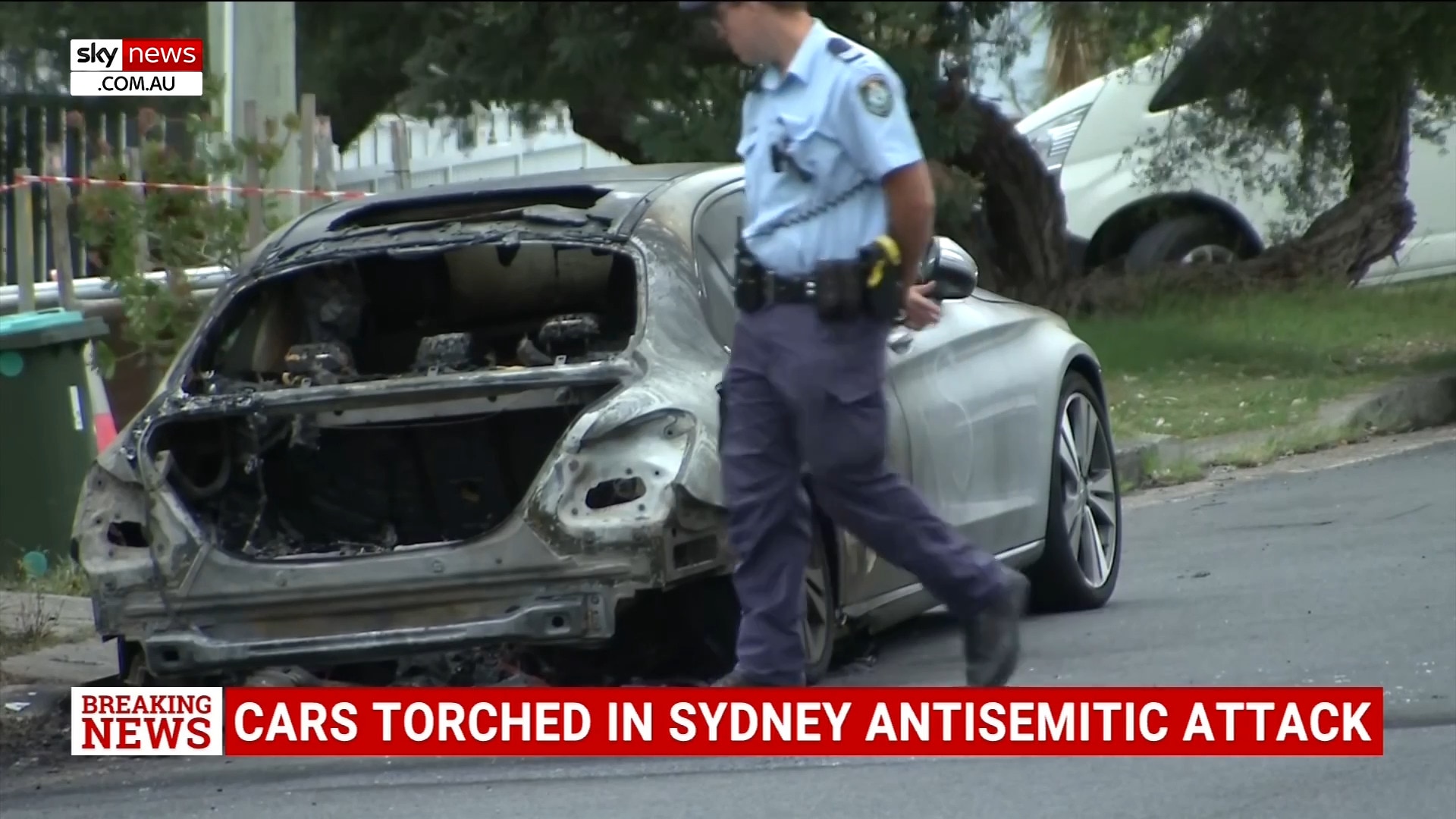 Cars torched and graffitied in latest anti-Semitic attack in Sydney’s east