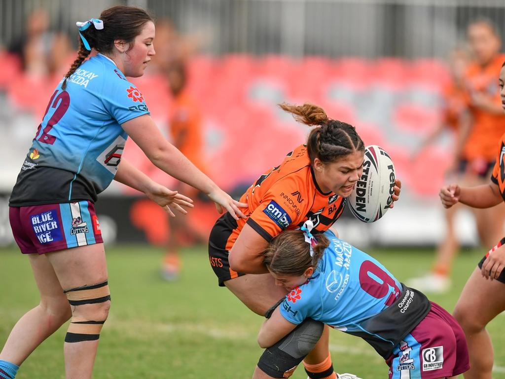 Tiresa Elika starred for the Tigers. Photo: Vanessa Hafner/QRL