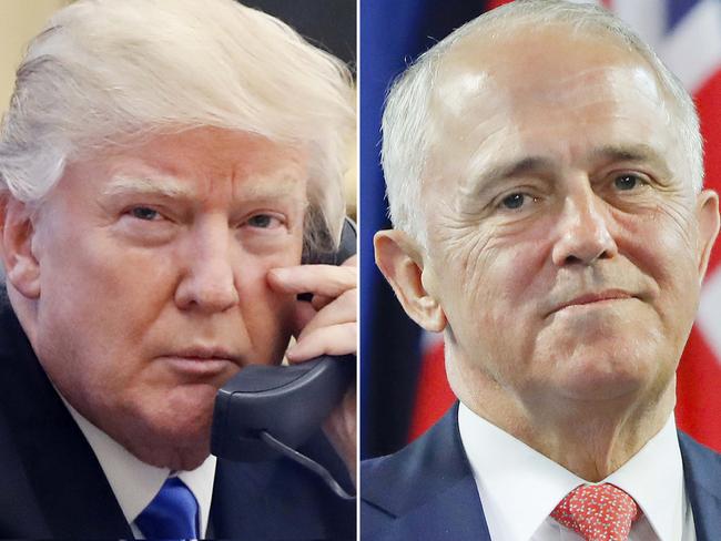 The tense call made headlines a week into Trump’s administration. Trump told Turnbull it was the most unpleasant conversation he had had. Picture: AP Photo/Alex Brandon, Pablo Martinez Monsivais Files.