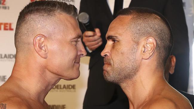 There is no love lost between bitter rivals Danny green and Anthony Mundine.