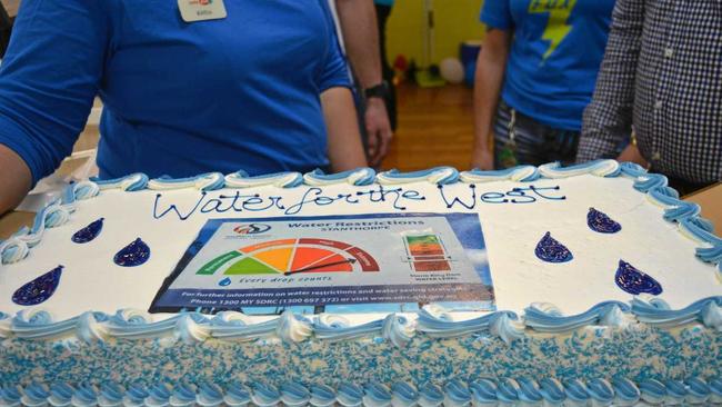 The cake is giant and looks delicious. Picture: Ebony Graveur