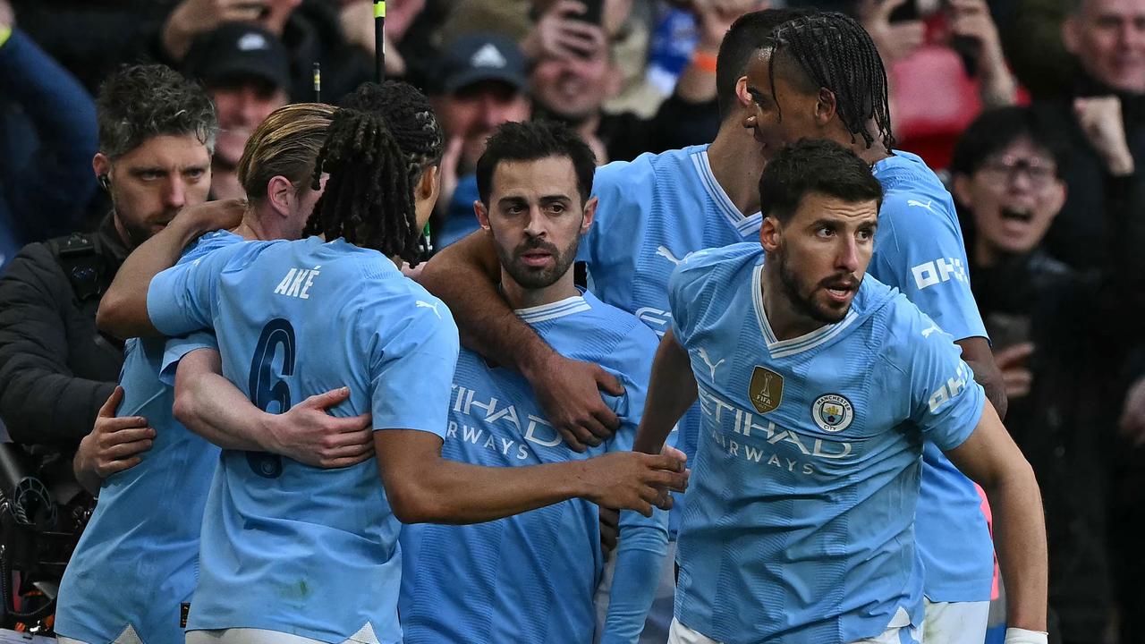 Bernardo Silva’s goal sealed a 1-0 win for Manchester City in the FA Cup semi final against Chelsea. (Photo by Ben Stansall / AFP)