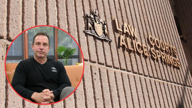 Gavin Morris (inset). The Alice Springs Local Court (main).