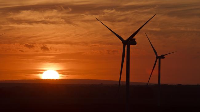 Wind turbines at AGL's Macarthur wind farm in Victoria.