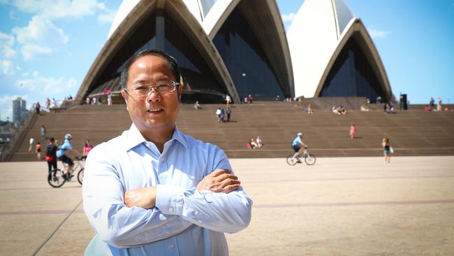 20/12/16  Huang Xiangmo YuHu chairman pictured at the Sydney Opera House. Picture Renee Nowytarger / The Australian