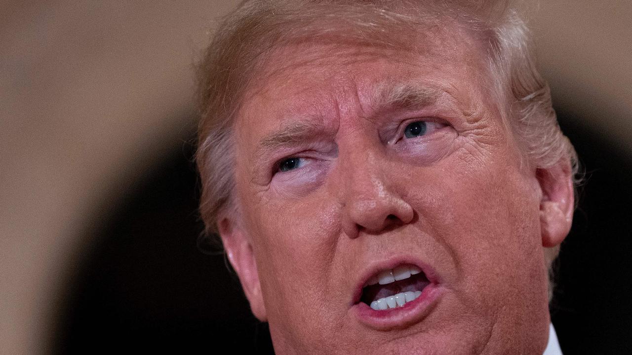 US President Donald Trump thumbed his nose at critics angered at being kept in the dark over the US killing of a top Iranian general, saying he didn't need Congressional approval. Picture: Jim Watson/AFP