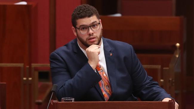 Greens Senator Jordan Steele-John claimed people who support the coal industry were the equivalent of “arsonists”. Picture: Kym Smith