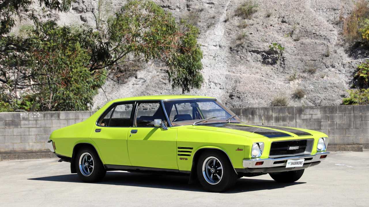 Australian muscle cars  performed strongly at Shannons Sydney Late Autumn Classic Auction on Sunday, May 27, with this 'Barbados Green' 1974 Holden HQ Monaro GTS 253 sedan with four-speed manual gearbox going for $55,500.