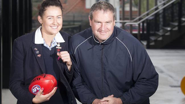 Darren Flanigan with daughter Lilah in 2016.