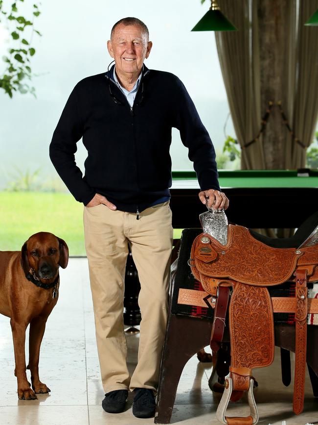 John Singleton was initially sceptical of the race. He is pictured at his recently sold home on the Strawberry Hill Stud at Mount White. Picture: Troy Snook