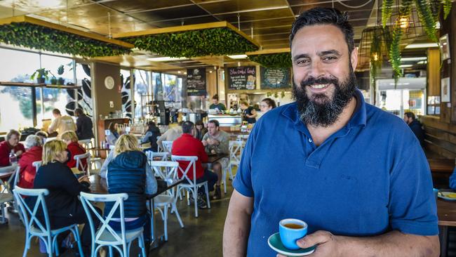 Coffee Barun owner Mark Barun. Picture: AAP/ Roy VanDerVegt