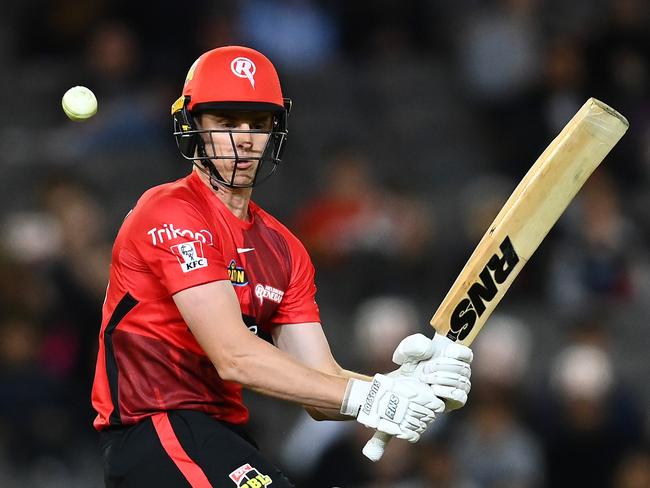 Seymour turns one to leg against the Adelaide Strikers in December last year. Picture: Quinn Rooney/Getty Images.