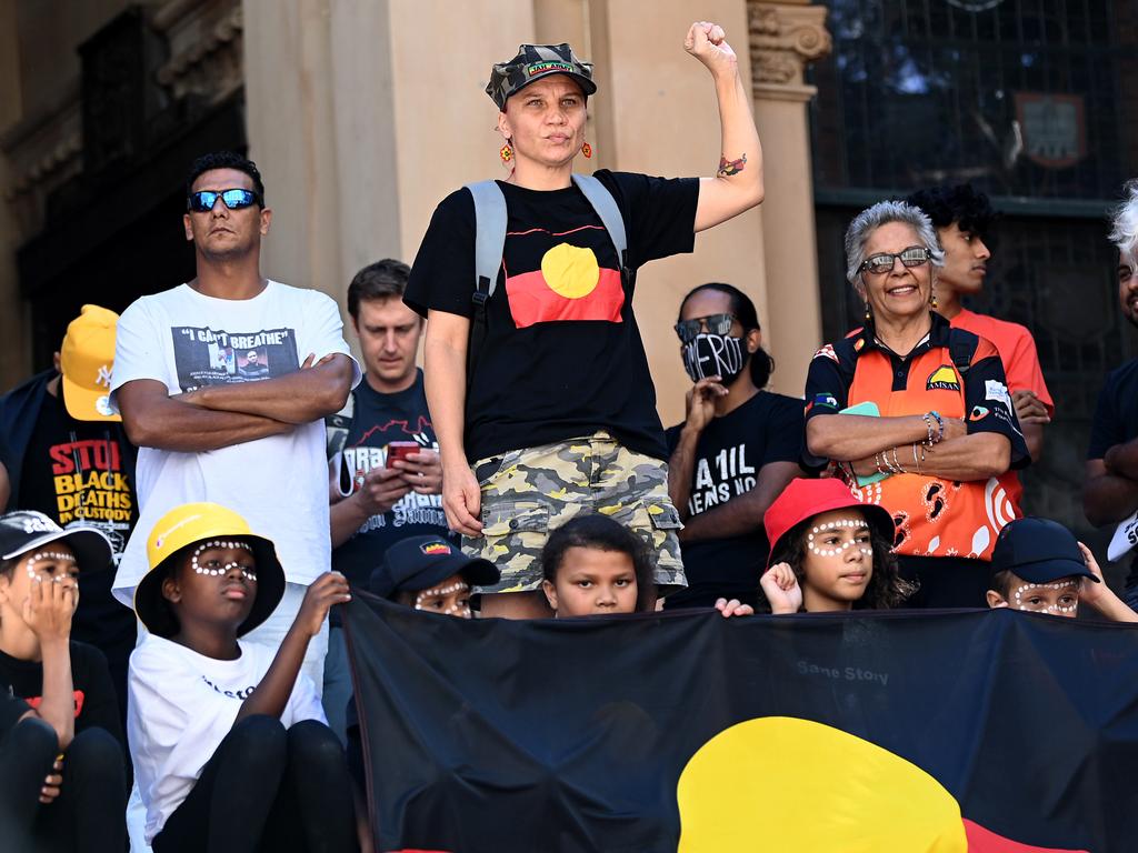 The last few years have seen intensified demonstrations by Indigenous groups against injustice facing their communities including high rates of deaths in police custody. Picture: NCA NewsWire / Bianca De Marchi